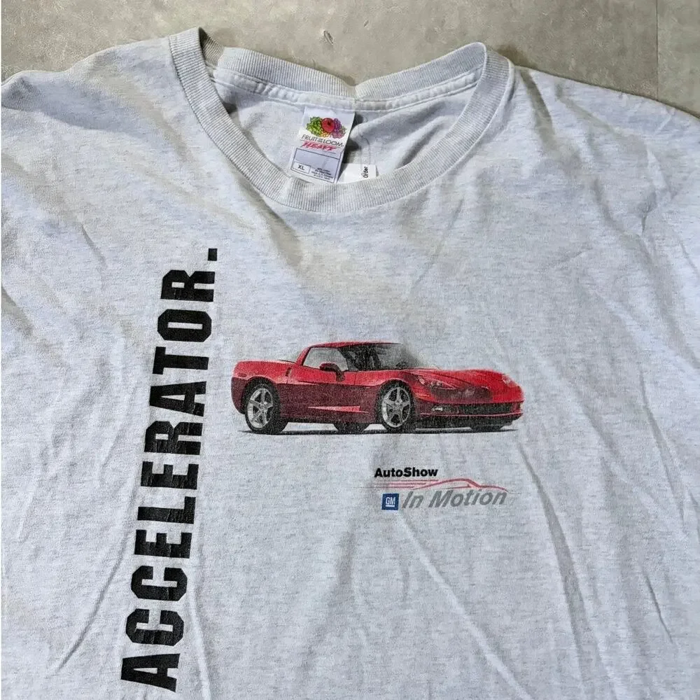 2000s Vintage General Motors Auto Show Heather Grey T Shirt -XL